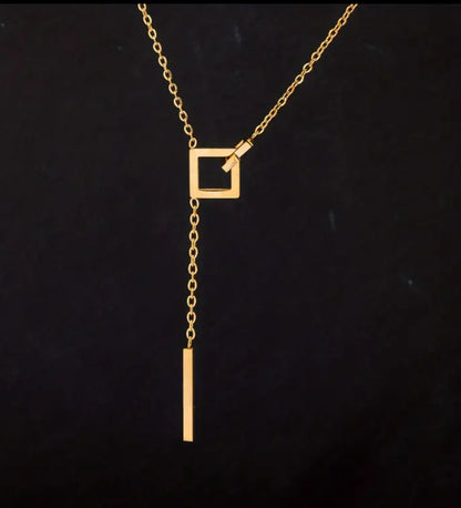 Hochwertige goldfarbene Edelstahl-Halskette im Hip-Hop-Stil, verstellbar, perfekter Frauenschmuck – ideal als Geschenk zu Geburtstag oder Valentinstag.